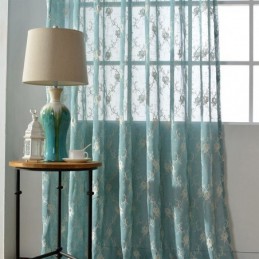 Cortinas De Voile Bordadas Com Padrão Vegetal Para Cortinas De Janela Para Sala De Estar E Quarto Feitas Sob Medida