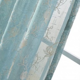 Cortinas De Voile Bordadas Com Padrão Vegetal Para Cortinas De Janela Para Sala De Estar E Quarto Feitas Sob Medida