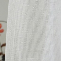 Cortina Elegante Transparente Feita Sob Medida, Cortina De Tule De Cor Sólida Para Sala De Estar E Quarto