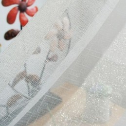 Cortina Elegante Transparente Feita Sob Medida, Cortina De Tule De Cor Sólida Para Sala De Estar E Quarto
