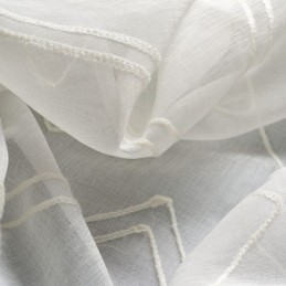 Cortinas Brancas Transparentes, Cortinas Bordadas Para Janelas, Cortinas Sob Medida Para Sala De Estar E Quarto
