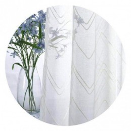 Cortinas Brancas Transparentes, Cortinas Bordadas Para Janelas, Cortinas Sob Medida Para Sala De Estar E Quarto