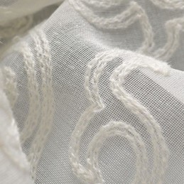 Cortina Transparente Bordada Sob Medida, Cortina Branca Para Decoração De Janelas, Sala De Estar E Quarto