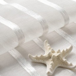 Cortina Elegante De Tule Branco Feita Sob Medida Para Sala De Estar E Quarto