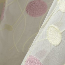 Cortina De Tule Bordado Sob Medida Cortina Moderna De Gaze Voile Para Sala De Estar E Quarto