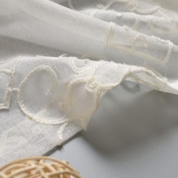 Cortina Nórdica De Voile Sob Medida Cortina Bordada Transparente Sala De Estar Quarto