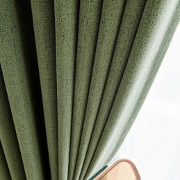 Cortinas Nórdicas Blackout De Cor Sólida Para Sala De Estar