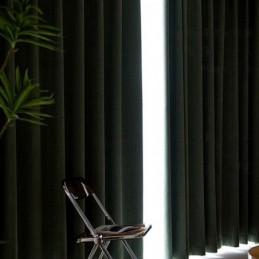 Cortinas Nórdicas Blackout De Cor Sólida Para Sala De Estar