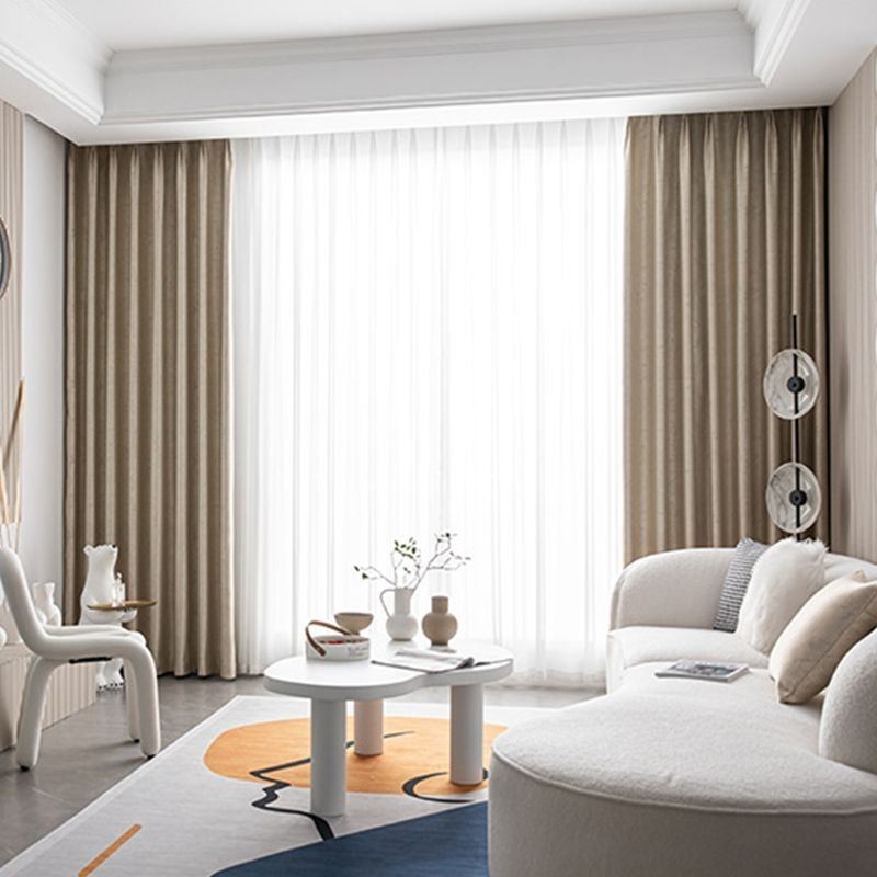 Cortinas Blackout Geométricas Jacquard Para Sala De Estar