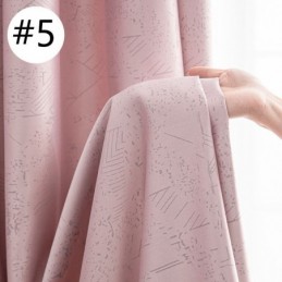 Cortinas Blackout Geométricas Jacquard Para Sala De Estar