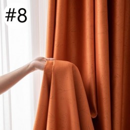 Cortinas Blackout Geométricas Jacquard Para Sala De Estar