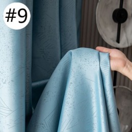 Cortinas Blackout Geométricas Jacquard Para Sala De Estar