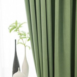 Cortinas Nórdicas Blackout De Cor Sólida Para Sala De Estar