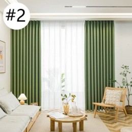 Cortinas Nórdicas Blackout De Cor Sólida Para Sala De Estar