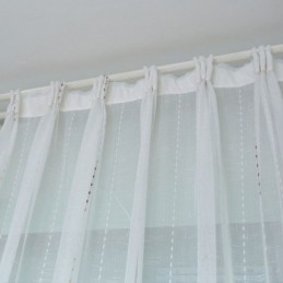 Cortinas Nórdicas De Tule, Cortina Moderna De Voile Transparente, Feita Sob Medida Para Sala De Estar E Quarto
