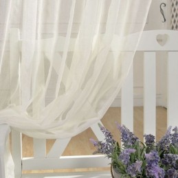 Cortina Transparente Respirável Feita Sob Medida, Cortina Decorativa De Tule Branco Voile Para Sala De Estar