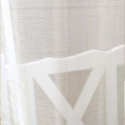 Cortina Transparente Respirável Feita Sob Medida, Cortina Decorativa De Tule Branco Voile Para Sala De Estar