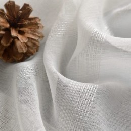 Cortina Transparente Respirável Feita Sob Medida, Cortina Decorativa De Tule Branco Voile Para Sala De Estar