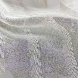 Cortina Transparente Respirável Feita Sob Medida, Cortina Decorativa De Tule Branco Voile Para Sala De Estar