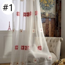 Mais Cortina Bordada Transparente Feita Sob Medida Cortina Decorativa Floral Sala De Estar Quarto