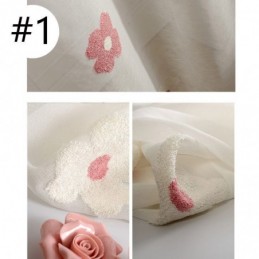 Mais Cortina Bordada Transparente Feita Sob Medida Cortina Decorativa Floral Sala De Estar Quarto