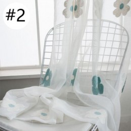 Mais Cortina Bordada Transparente Feita Sob Medida Cortina Decorativa Floral Sala De Estar Quarto