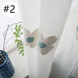 Mais Cortina Bordada Transparente Feita Sob Medida Cortina Decorativa Floral Sala De Estar Quarto