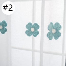 Mais Cortina Bordada Transparente Feita Sob Medida Cortina Decorativa Floral Sala De Estar Quarto