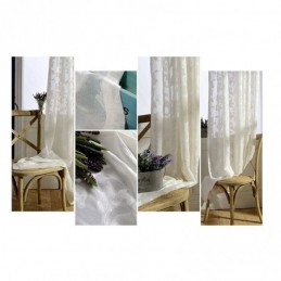 Cortina Branca Pura Transparente Feita Sob Medida Cortina De Tule Transparente Para Sala De Estar E Quarto