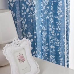 Cortina Transparente Estampada Simplicity Feita Sob Medida Cortina De Folhas De Tule Para Sala De Estar