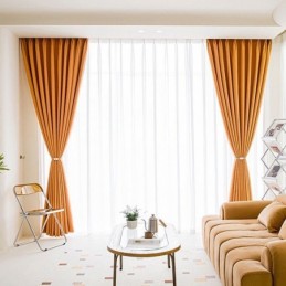 Cortinas Modernas De Cor Sólida, Cortina Blackout Feita Sob Medida Para Sala De Estar, Quarto