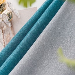 Cortinas Nórdicas De Patchwork Em Cores Sólidas Blackout Para Sala De Estar