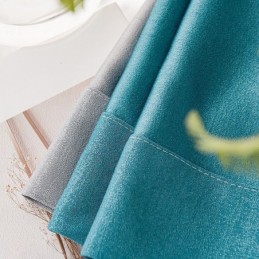 Cortinas Nórdicas De Patchwork Em Cores Sólidas Blackout Para Sala De Estar
