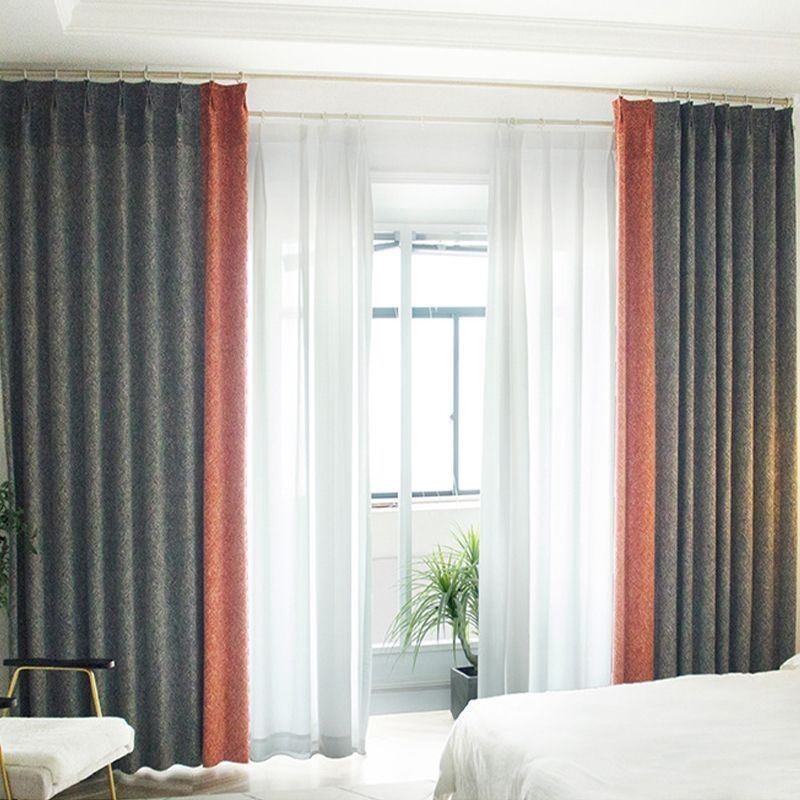 Cortinas Blackout Nórdicas De Patchwork Para Sala De Estar E Quarto