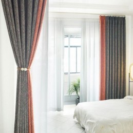 Cortinas Blackout Nórdicas De Patchwork Para Sala De Estar E Quarto