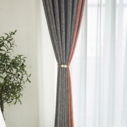 Cortinas Blackout Nórdicas De Patchwork Para Sala De Estar E Quarto