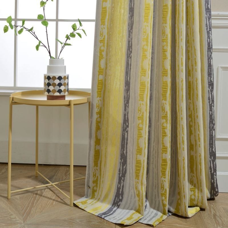 Cortina Blackout Moderna Max Feita Sob Medida Cortina Abstrata De Precisão Jacquard Para Quarto
