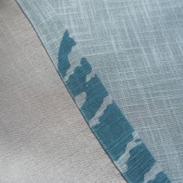 Cortina Blackout Bue Leaf Feita Sob Medida, Tratamento De Janela Moderno E Minimalista