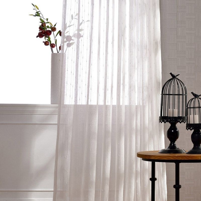 Cortinas Transparentes Bordadas Europeias, Voile Transparente, Tratamento De Janela Para Sala De Estar