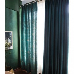 Cortina Decorativa De Algodão E Linho Feita Sob Medida Cortina Pastoral Bee Semi Blackout Quarto Infantil
