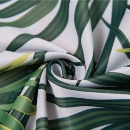 Cortina Blackout Com Estampa Tropical Feita Sob Medida, Cortina De Tule Com Folhas Nórdicas Para Quarto