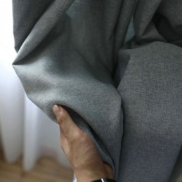 Cortina De Escurecimento Clássica Feita Sob Medida, Cortina Blackout Minimalista De Cor Sólida Para Sala De Estar E Quarto