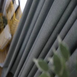 Cortina De Escurecimento Clássica Feita Sob Medida, Cortina Blackout Minimalista De Cor Sólida Para Sala De Estar E Quarto