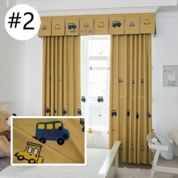 Cortina Bordada Com Desenho Animado Feita Sob Medida Para Quarto De Criança