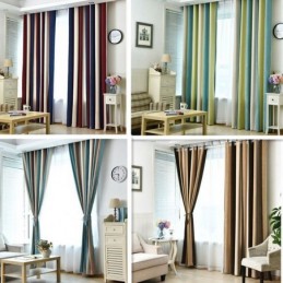 Cortina Para Casa Sob Medida Cortina Moderna Com Listras Para Sala De Estar
