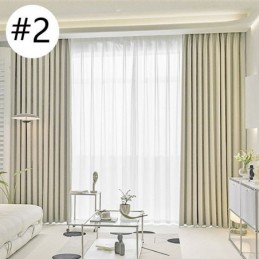 Cortinas De Cor Sólida Elegantes Para Janelas De Quarto E Sala De Estar