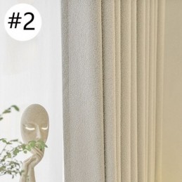 Cortinas De Cor Sólida Elegantes Para Janelas De Quarto E Sala De Estar
