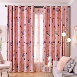 Cortina Blackout Sob Medida Com Estampa De Desenho Animado Para Quarto Infantil