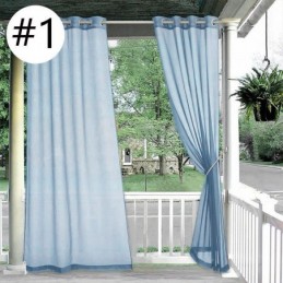 Cortinas Transparentes Para Áreas Externas, Cortinas De Voile À Prova D'Água Para Privacidade Em Pérgola E Varanda