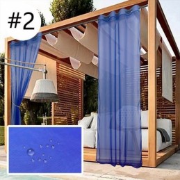 Cortinas Transparentes Para Áreas Externas, Cortinas De Voile À Prova D'Água Para Privacidade Em Pérgola E Varanda